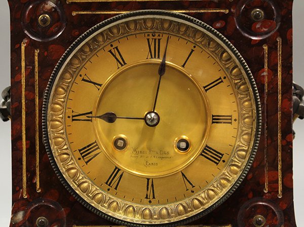 French Miroy Freres & Fils mantle clock - 7