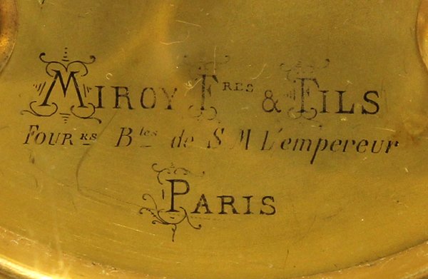 French Miroy Freres & Fils mantle clock - 8