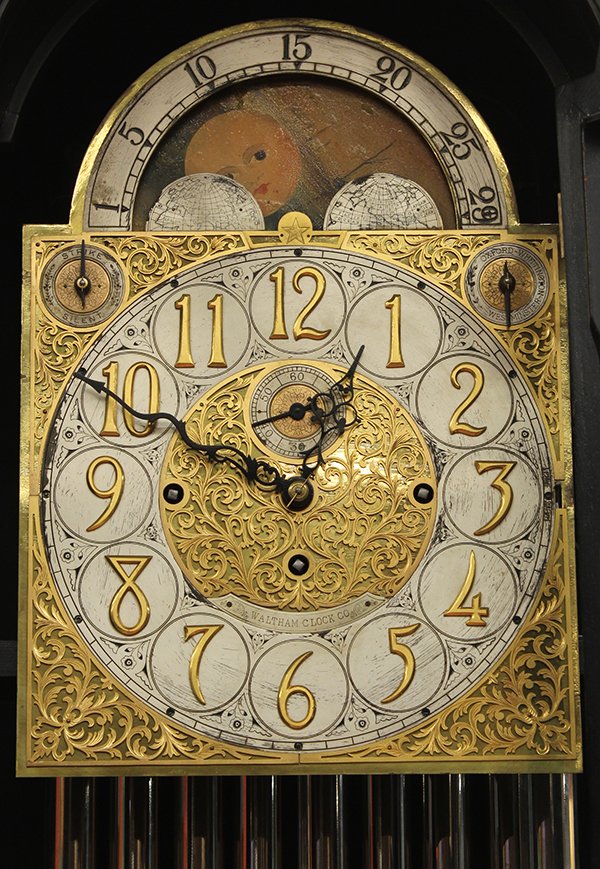 Waltham Clock Co 9 tube tall case clock - 2