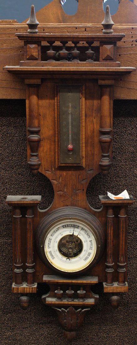 French barometer/ thermometer, late 19th century