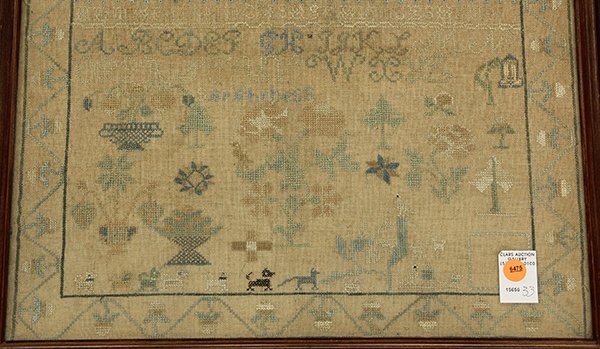 Sampler, circa 1819 - 3