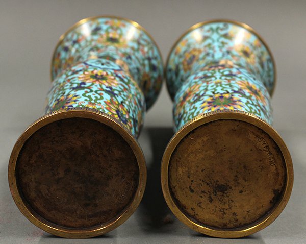 Chinese Cloisonne Garniture Set/Ritual Vessels, 19 c - 10