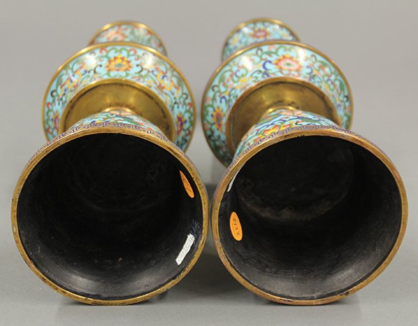 Chinese Cloisonne Garniture Set/Ritual Vessels, 19 c - 7