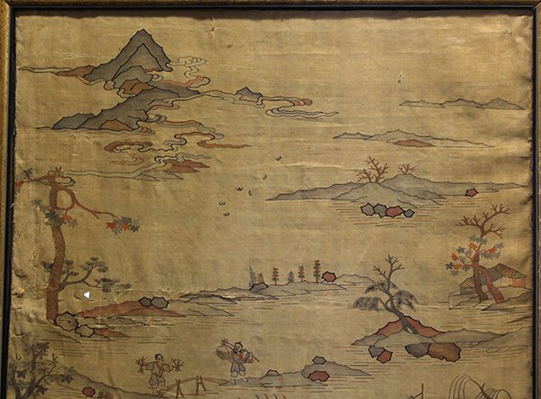 Chinese Kesi Panel, Riverscape - 2