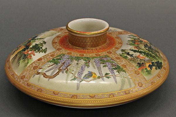 Japanese Kyo-Satsuma Vase, Kinkozan, Meiji - 2