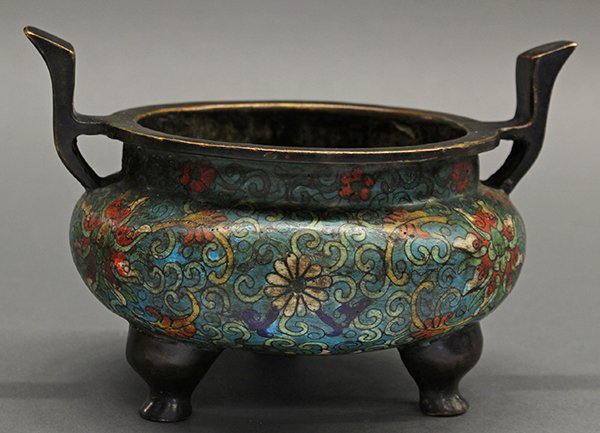 Chinese Cloisonne Censer, Ming