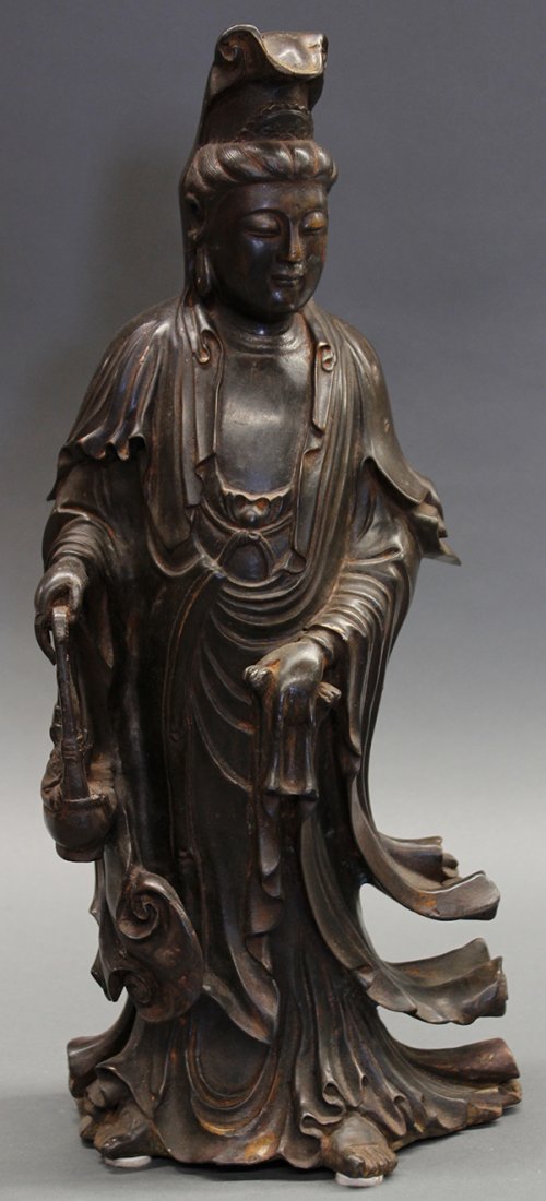 Chinese Bronze Figure of Guanyin