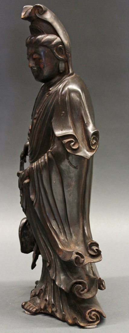 Chinese Bronze Figure of Guanyin - 3