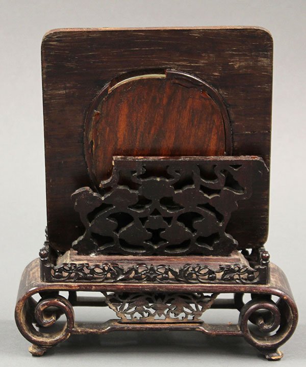 Chinese Jade and Wood Table Screen - 3
