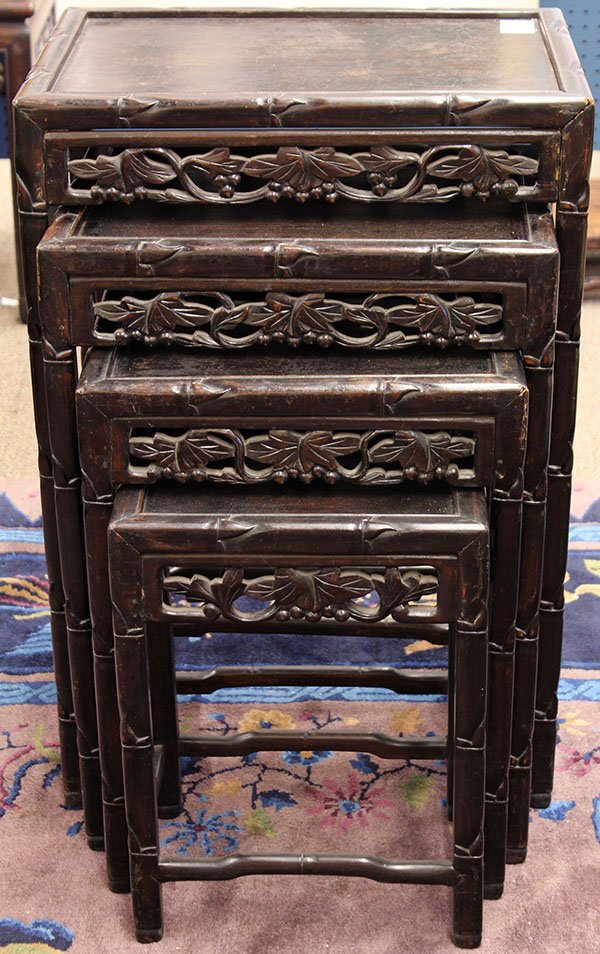 Chinese Wooden Nesting Tables - 2