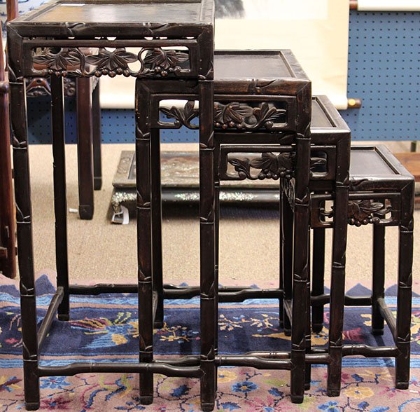 Chinese Wooden Nesting Tables - 3