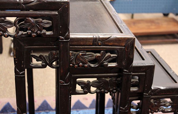 Chinese Wooden Nesting Tables - 4