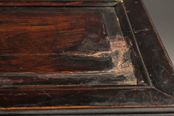 Two Chinese Rectangular Wood Stools - 9