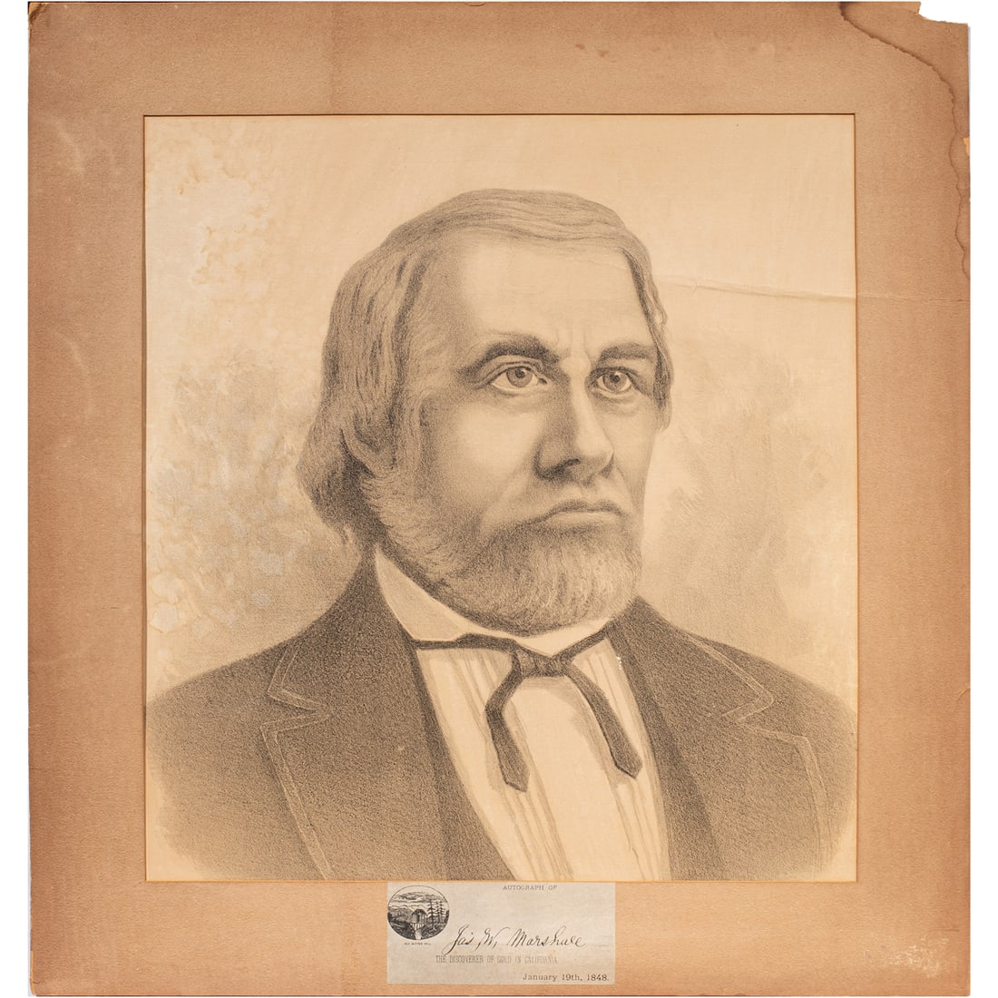 Print, Portrait of James W. Marshall (1 of 4)