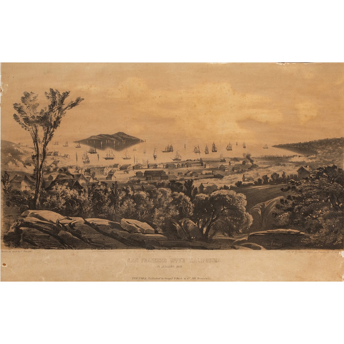 Print, San Francisco, Upper California from Cornerstone of old San Francisco City Hall (1 of 7)