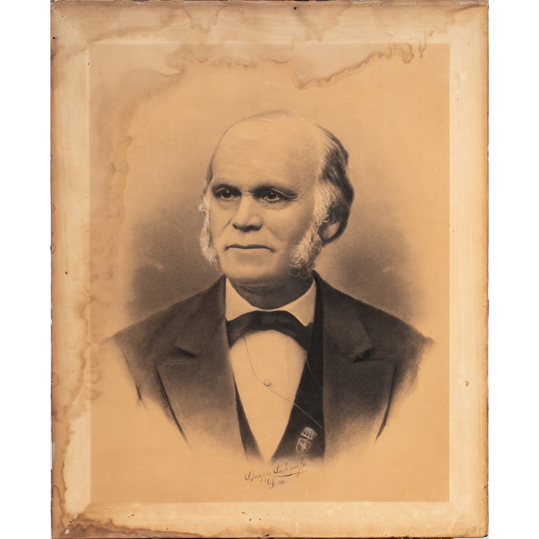 Work on paper, Portrait of Benjamin A. Hendriksen (1 of 4)