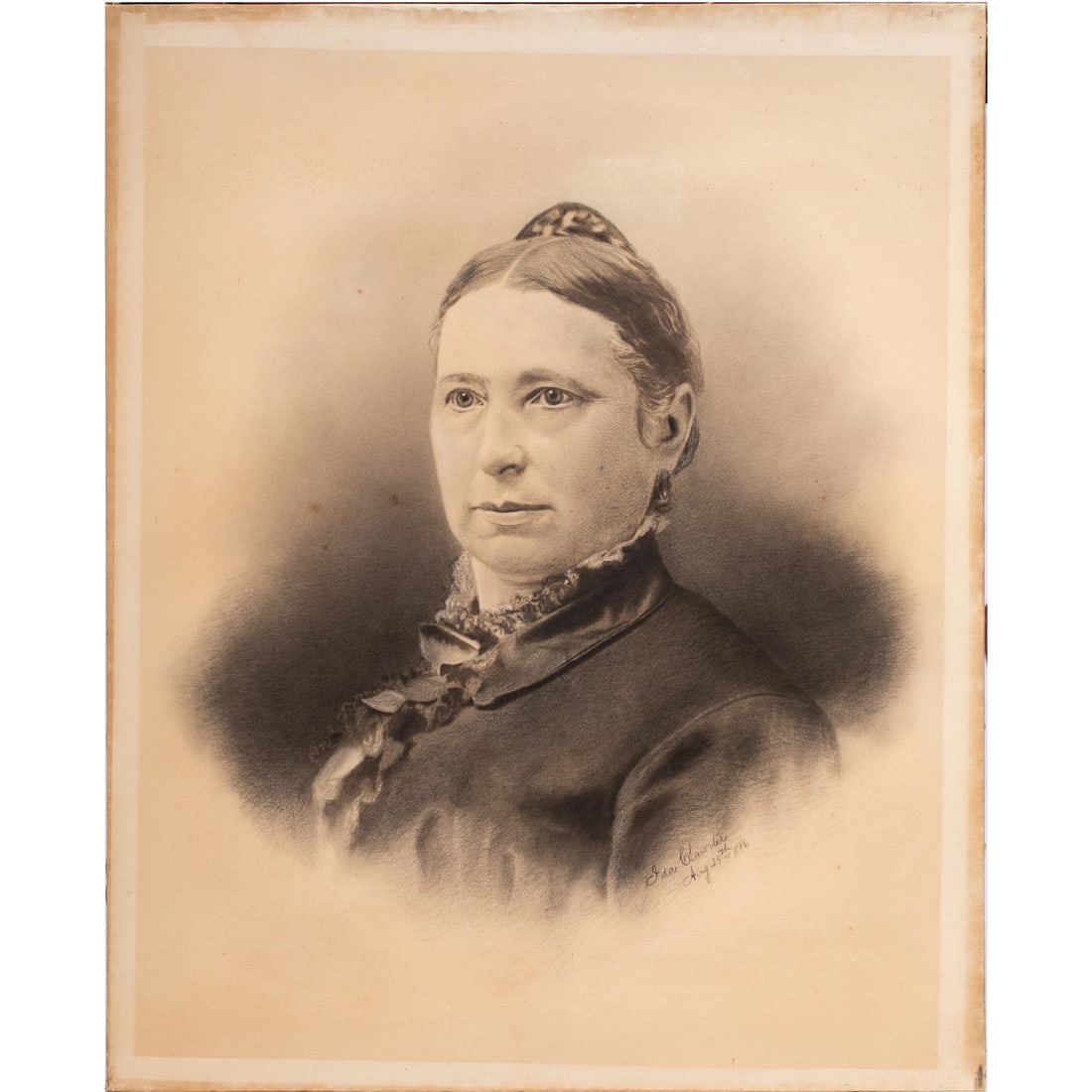 Work on paper, Portrait of Mary Gading Clawiter (1 of 4)