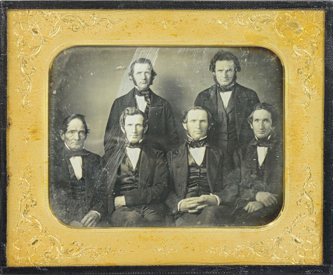 Daguerreotype, Group of California Pioneers (1 of 3)