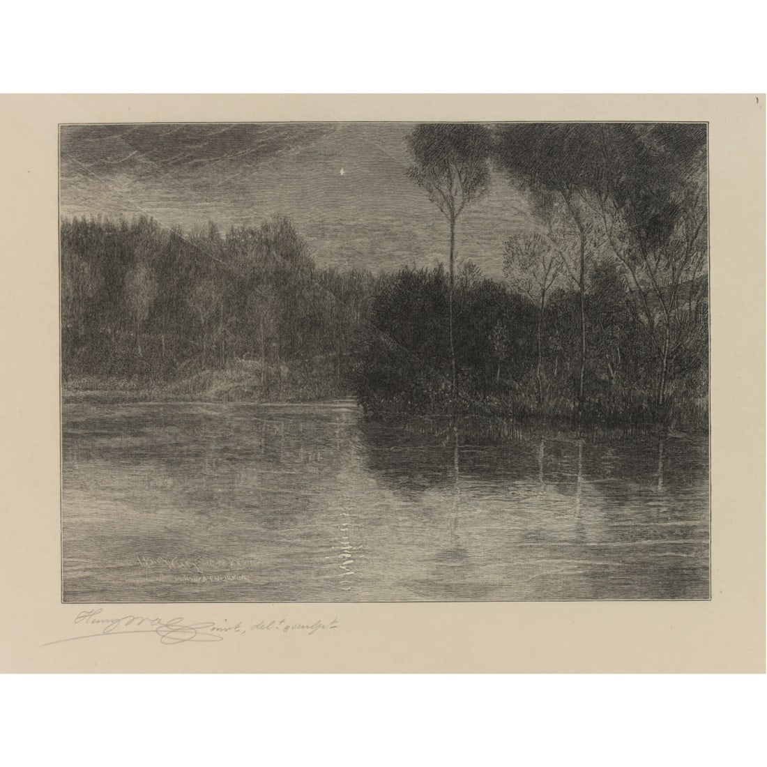 Print, Henry Wolf: Henry Wolf (American, 1852-1916), "The Morning Star," wood engraving, museum inventory no: 1963.30.26180, pencil signed lower left, sight: 6"h x 8"w, overall (sheet): 11.25"h x 14.25"w. Provenance: Pr