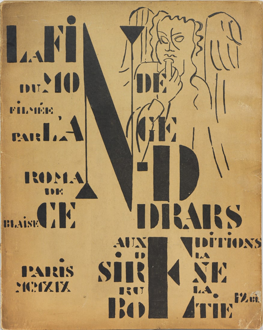 Illustrated Book, Fernand Leger/Blaise Cendrars: Fernand Leger (French, 1881-1955), "La fin du monde," film?e par l'ange N.D. by Blaise Cendrars (Paris: Editions de la Sir?ne, 1919), 1919, book with illustrations, author: Blaise Cendrars, printer: