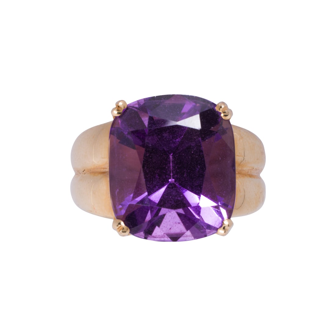 An amethyst and 14k gold ring (1 of 2)