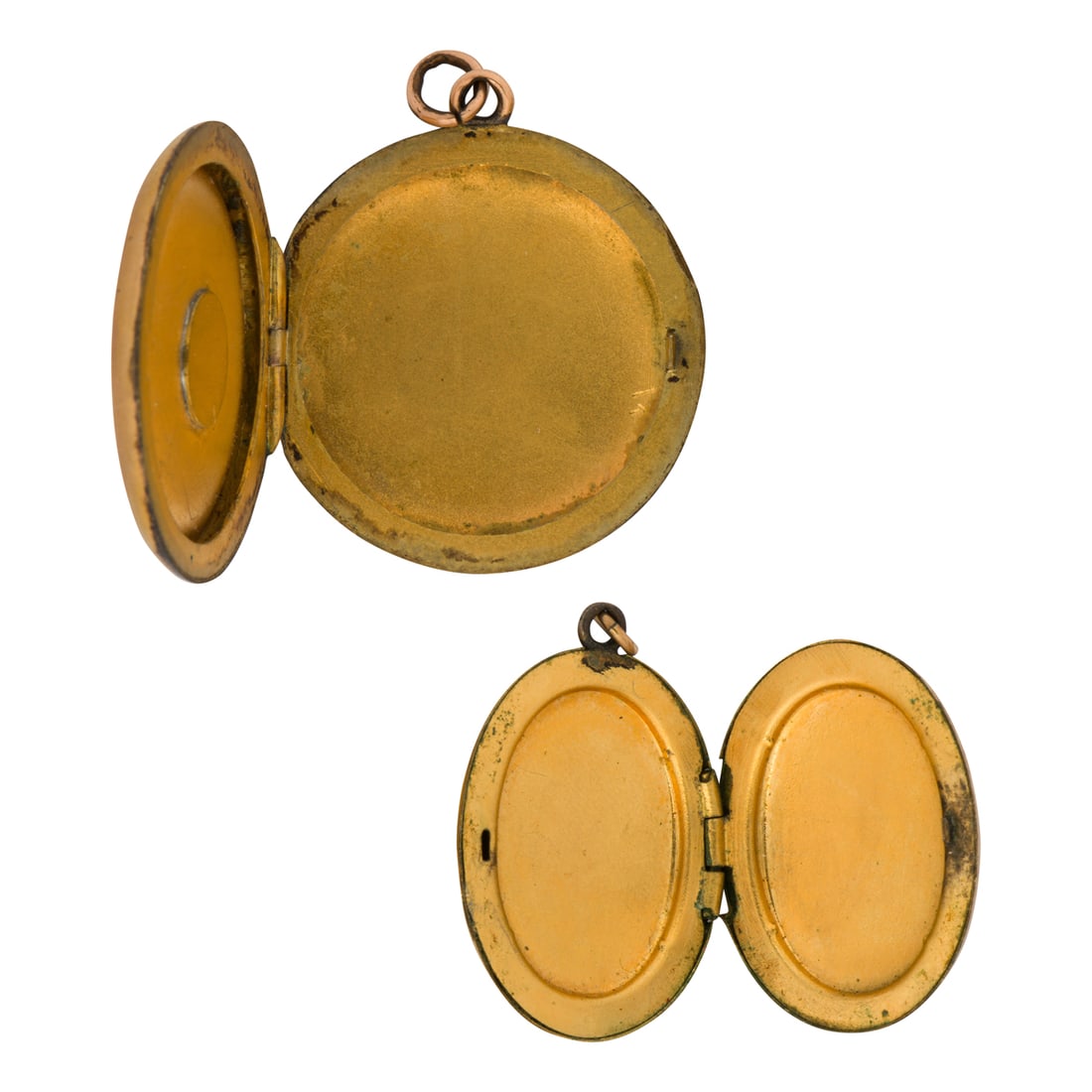 Two antique gold-filled lockets - 2