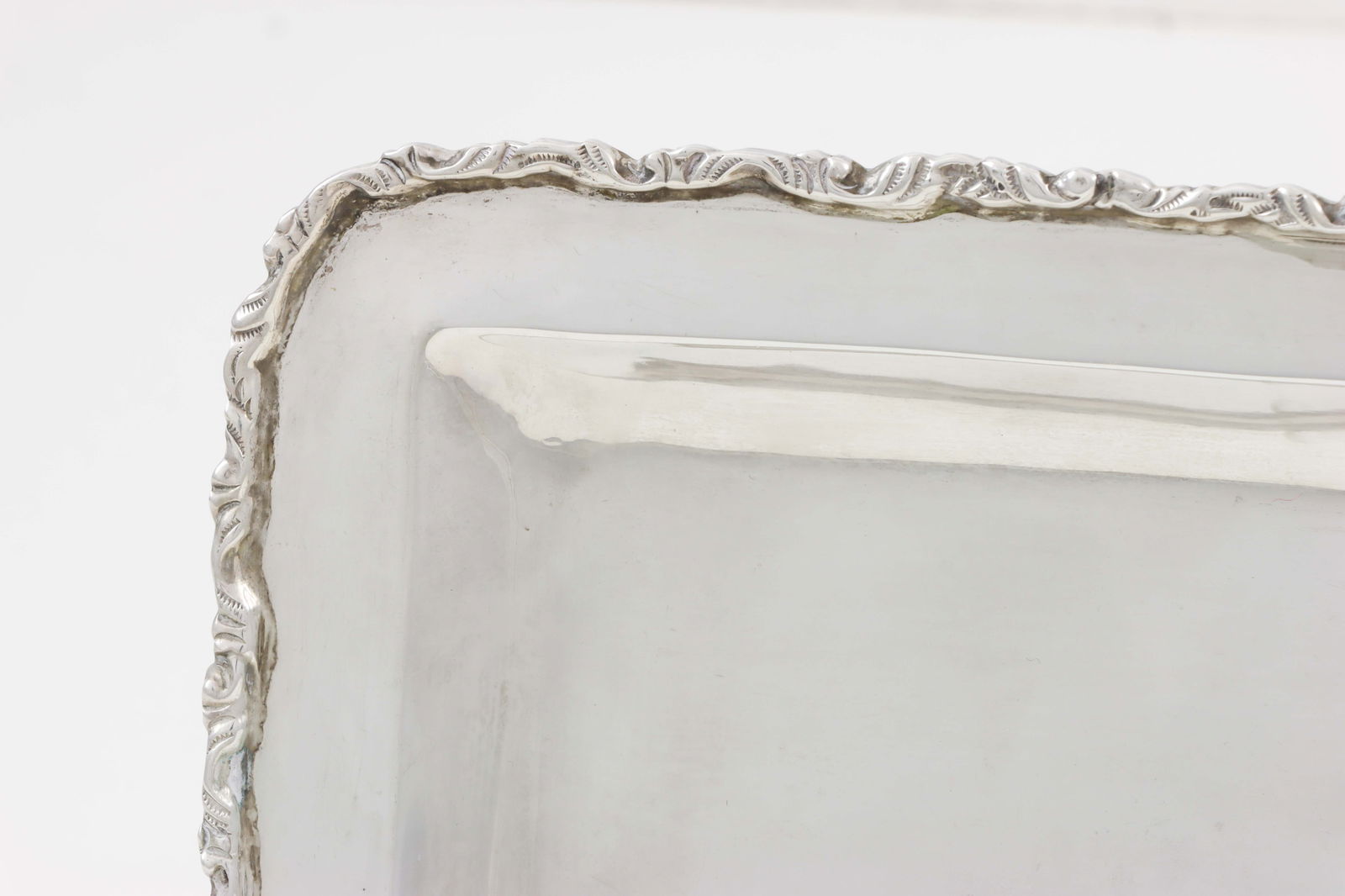 A Mexican Sterling Rectangular Tray - 2