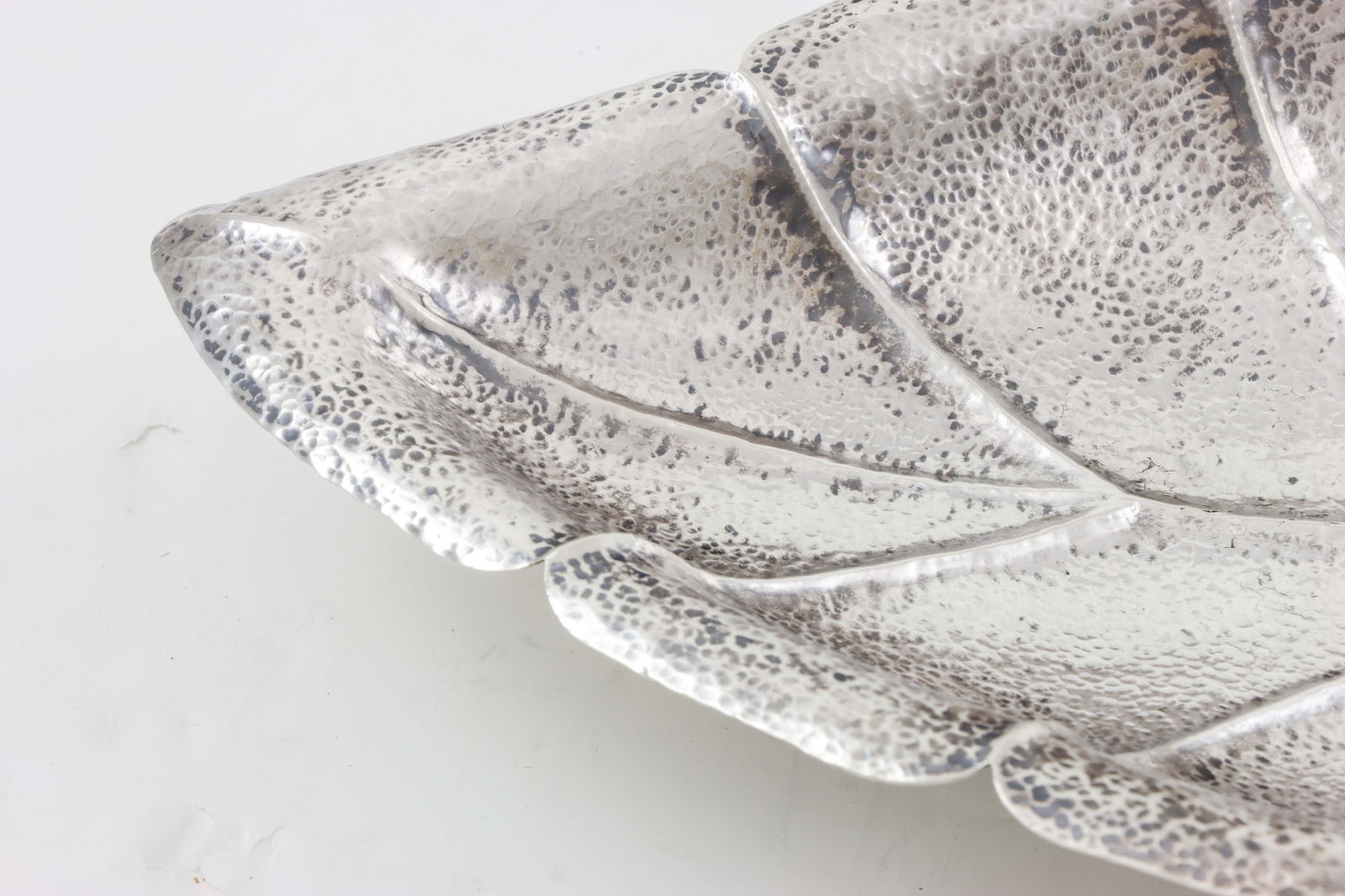 A 900-Silver Leaf Form Bowl - 4