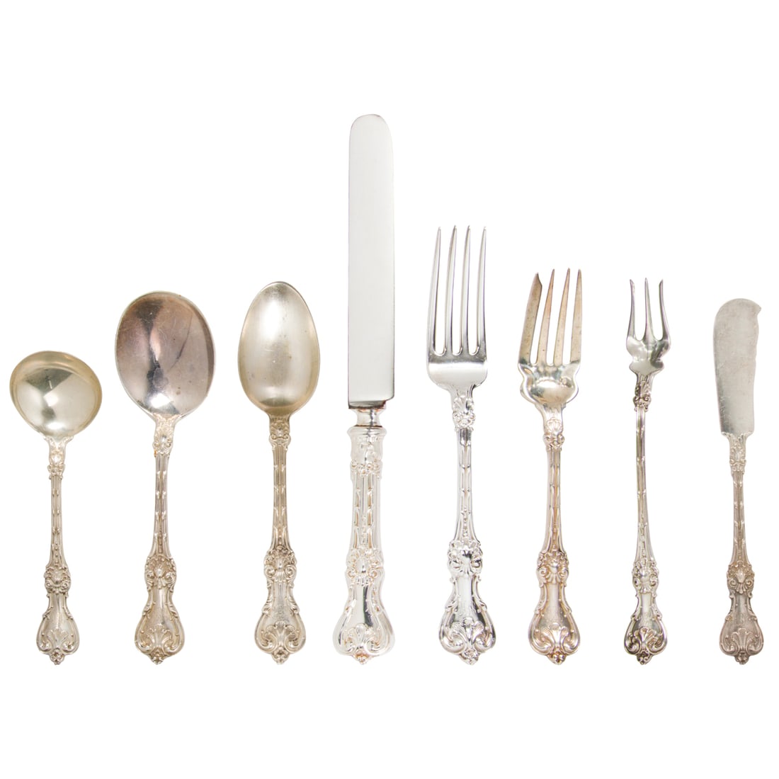 An American Whiting Manufac Co. King Edward Pattern Silver Flatware Service (1 of 5)