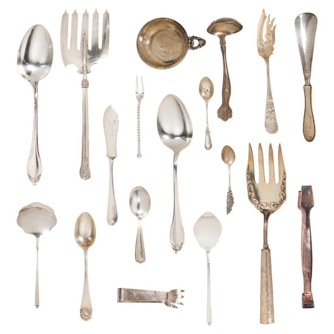 A Group of Sterling Flatware by Various Makers Including Gorham and German (1 of 4)