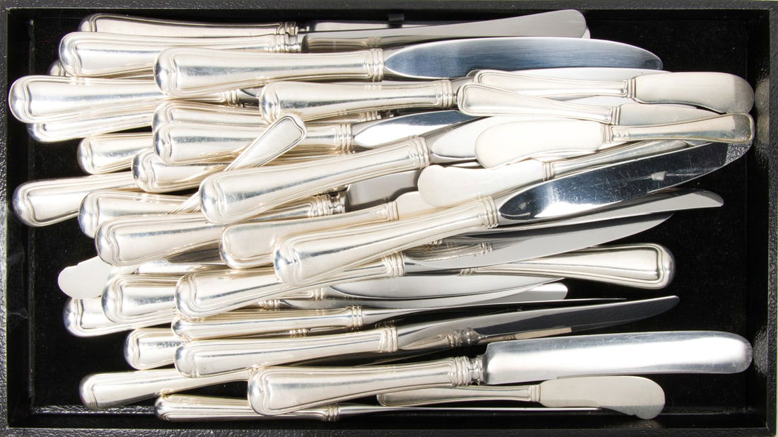 A Partial Gorham Old French Pattern Sterling Flatware Service - 2