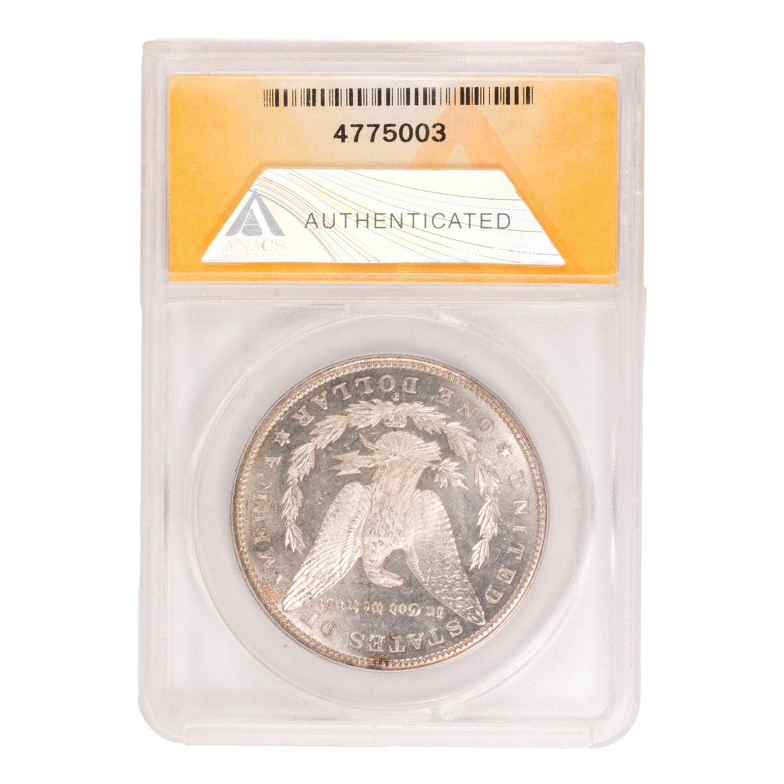 A 1887-S/S Morgan silver dollar (1 of 2)