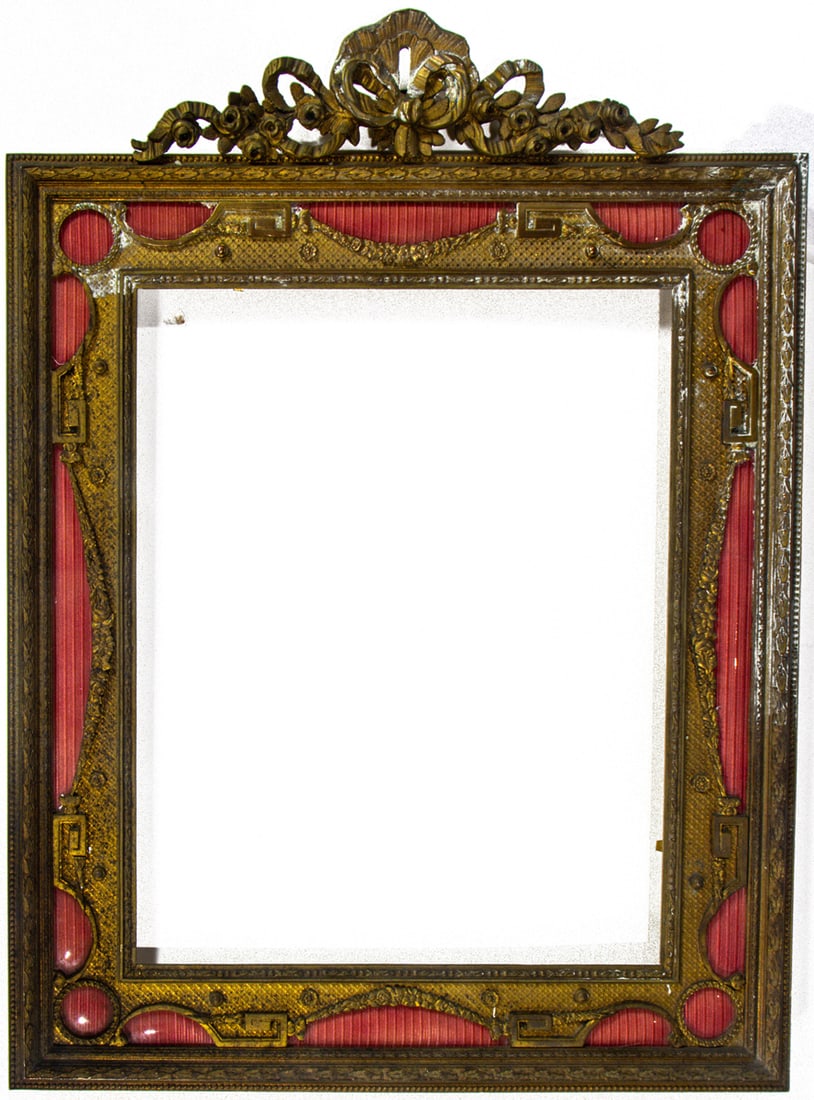 A French gilt bronze and guilloche enamel photograph frame (1 of 2)