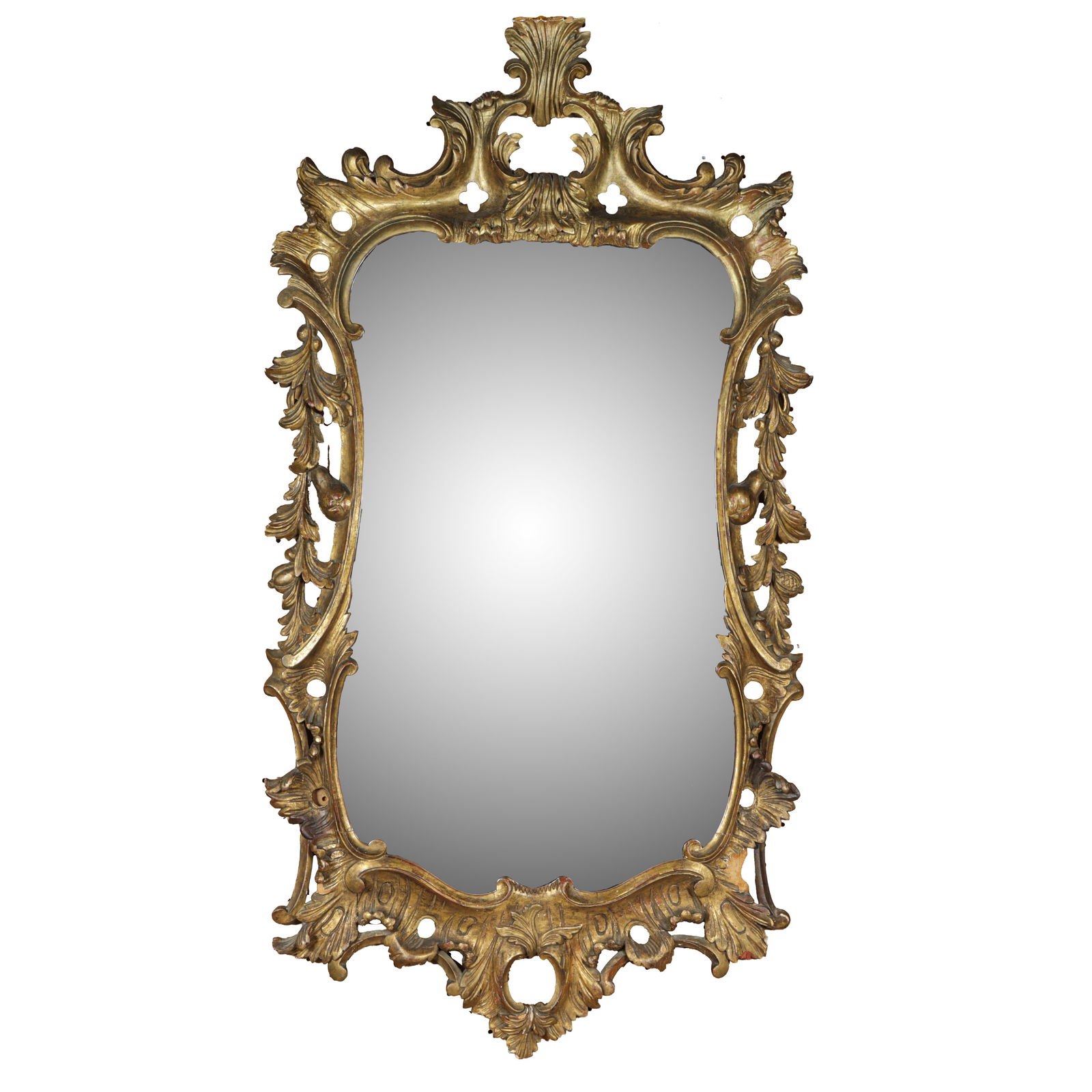 A Rococo style giltwood mirror (1 of 3)