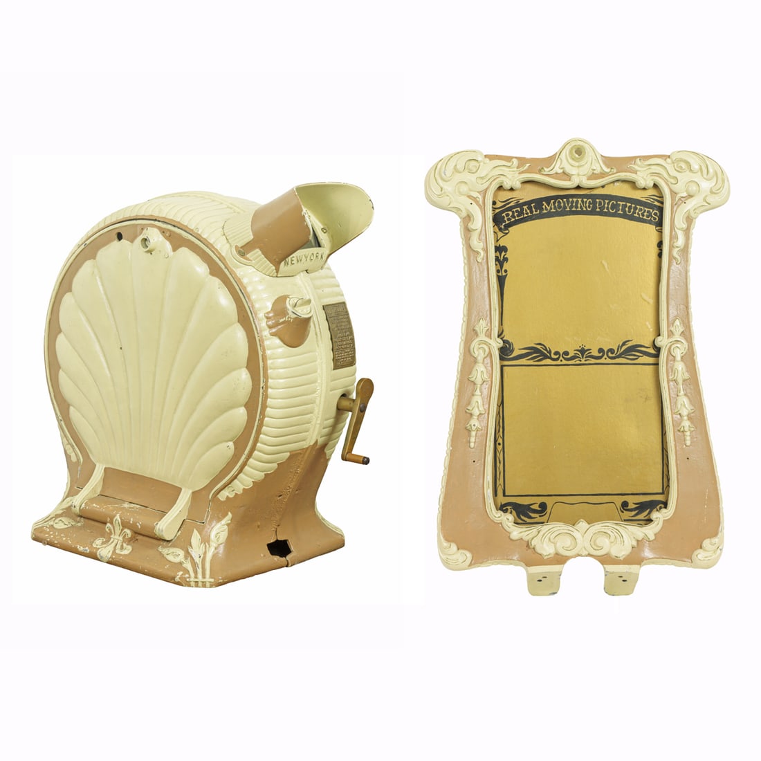 A Mutoscope painted cast iron clamshell arcade (1 of 4)