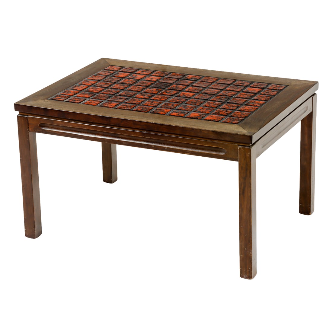 A Mid-Century Modern tile top side table - 2