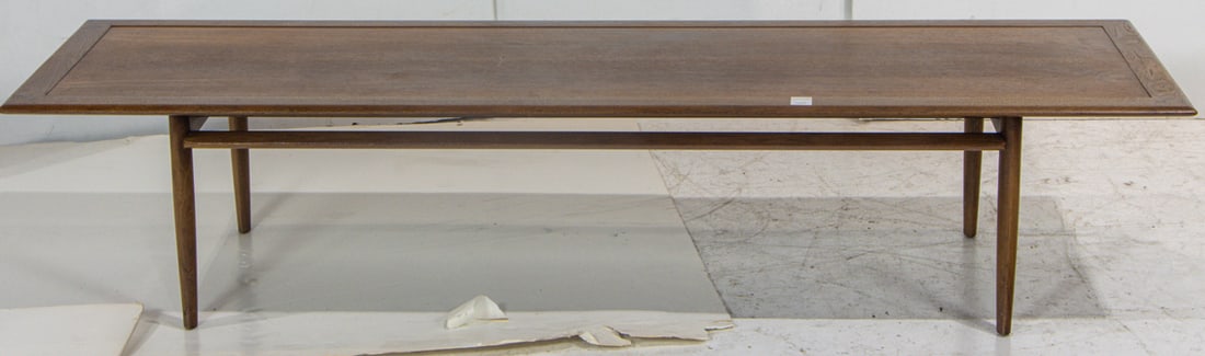 A Barney Flagg for Parallel by Drexel coffee table: A Barney Flagg for Parallel by Drexel coffee table, en suite with previous lot, unmarked, 15"h x 72"w x 22"d