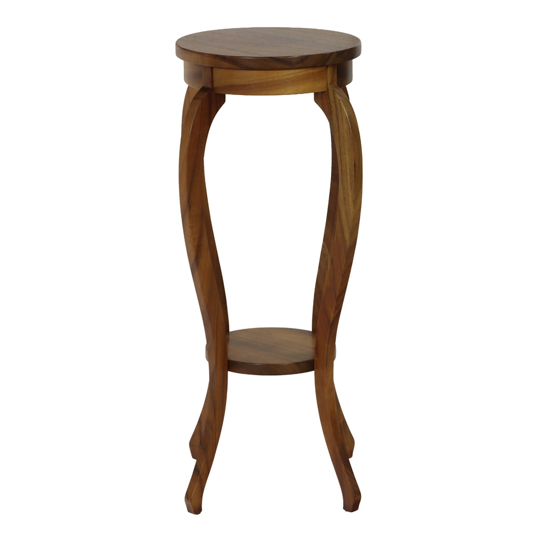A Martin and MacArthur Hawaiian koa 'Lydia' pedestal table: A Martin and MacArthur Hawaiian koa 'Lydia' pedestal table, 30"h x 12"dia