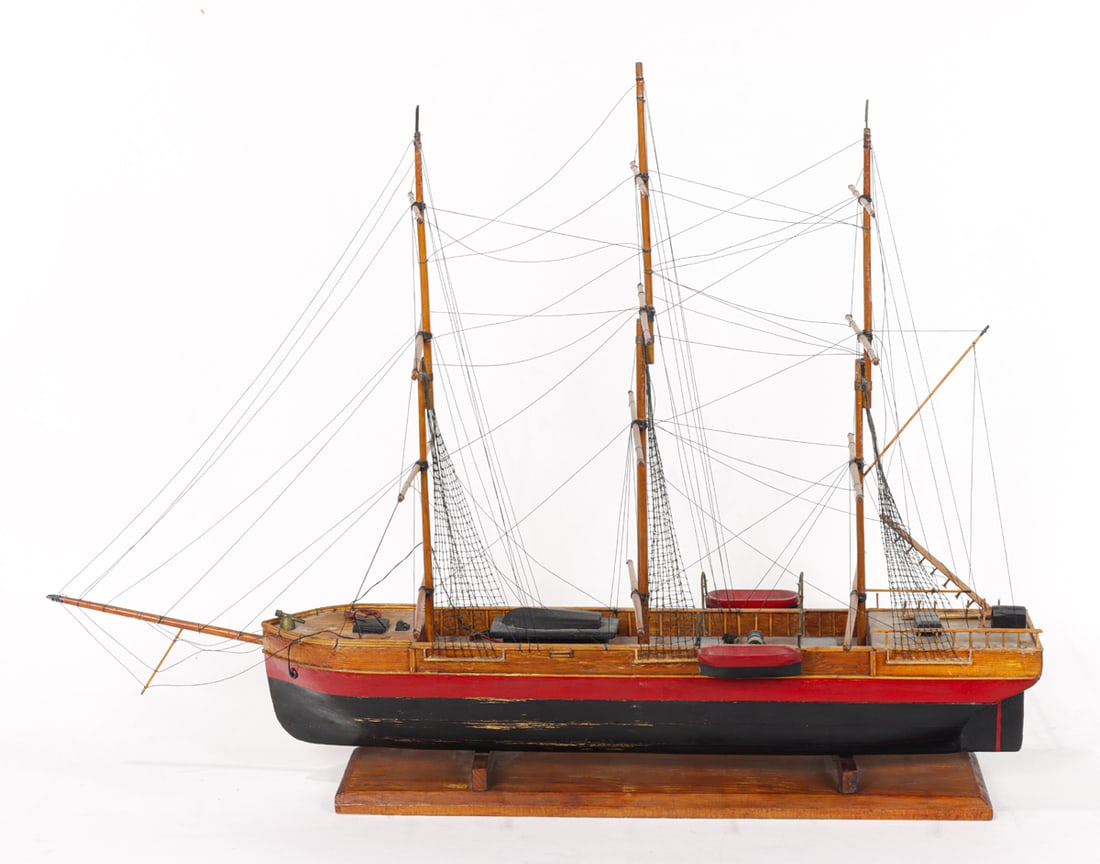 Two three-mast sailboat models - 2