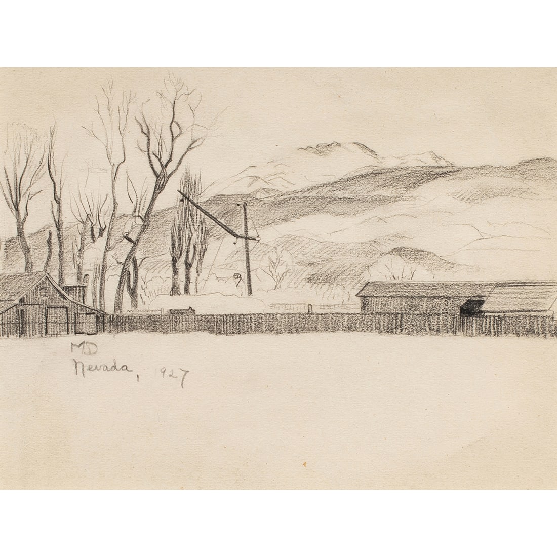 Work on paper, Maynard Dixon (1 of 4)