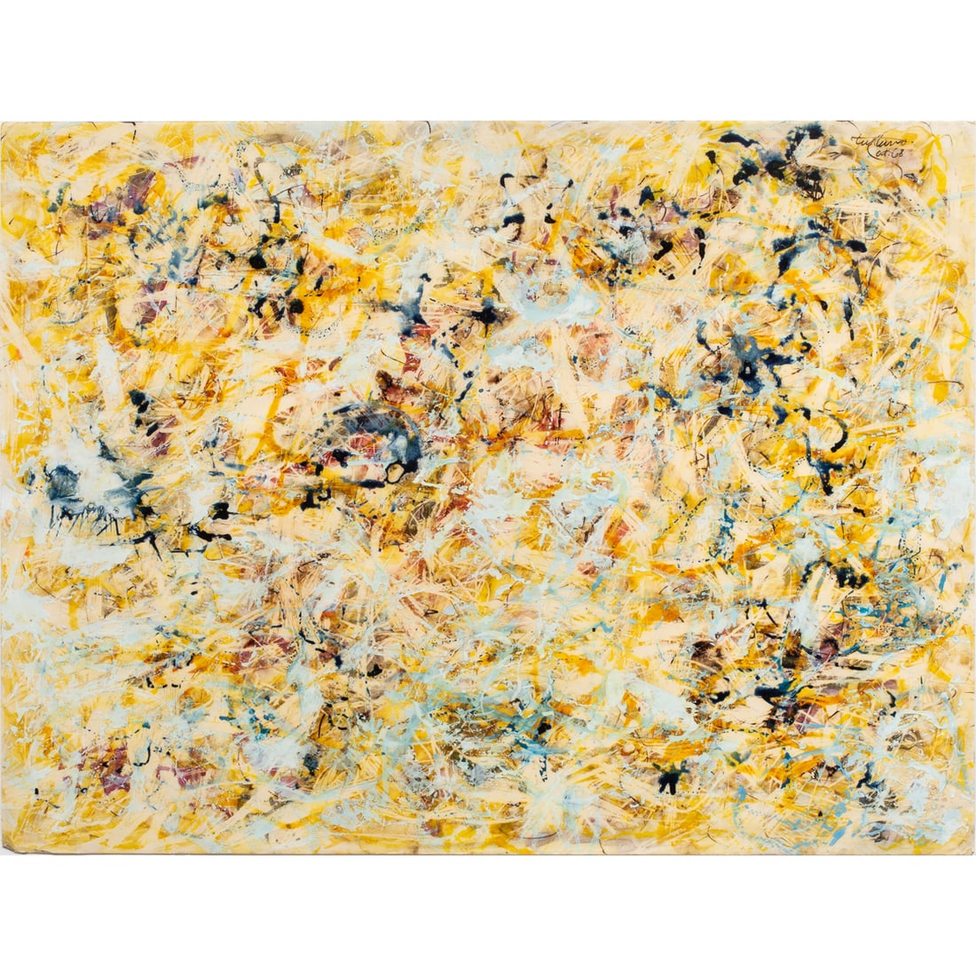 Work on paper, Domenick Turturro: Domenick Turturro (American, 1936-2002), Untitled, 1968, mixed media on paper, signed and dated upper right, gallery labels (Allan Stone, New York, NY) affixed verso, sheet: 18"h x 24"w, overall