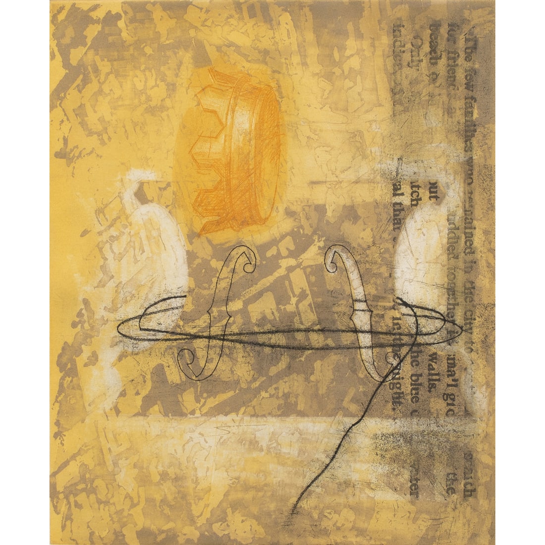 Print, Deborah Oropallo: Deborah Oropallo (American, b. 1954), Untitled, etching and aquatint, pencil signed lower right, AP 2/3, image: 11.25"h x 9.75"w, overall (with frame): 22.5"h x 19.5"w