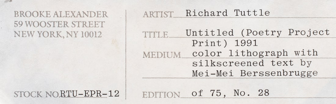 Print, Richard Tuttle - 4