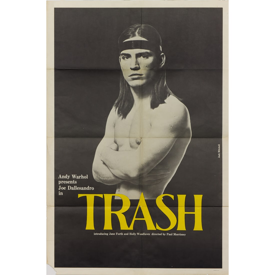 Poster, Andy Warhol and Paul Morrissey: Andy Warhol and Paul Morrissey (American, 20th century), "Trash" Movie Poster, 1970, poster print, sheet (unframed): 41"h x 27"w
