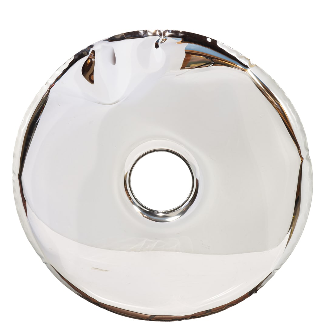 Sculpture, Oskar Zieta: Oskar Zieta (Polish, b. 1975), Rondo Mirror, chrome, overall: 46"h x 46"w x 2"d