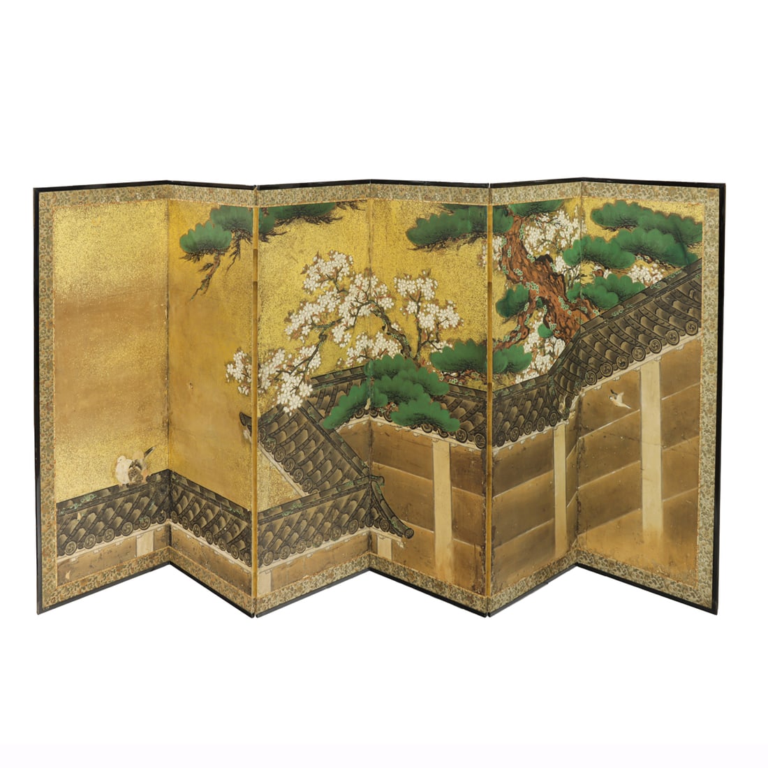 A Japanese six-panel folding screen (1 of 3)