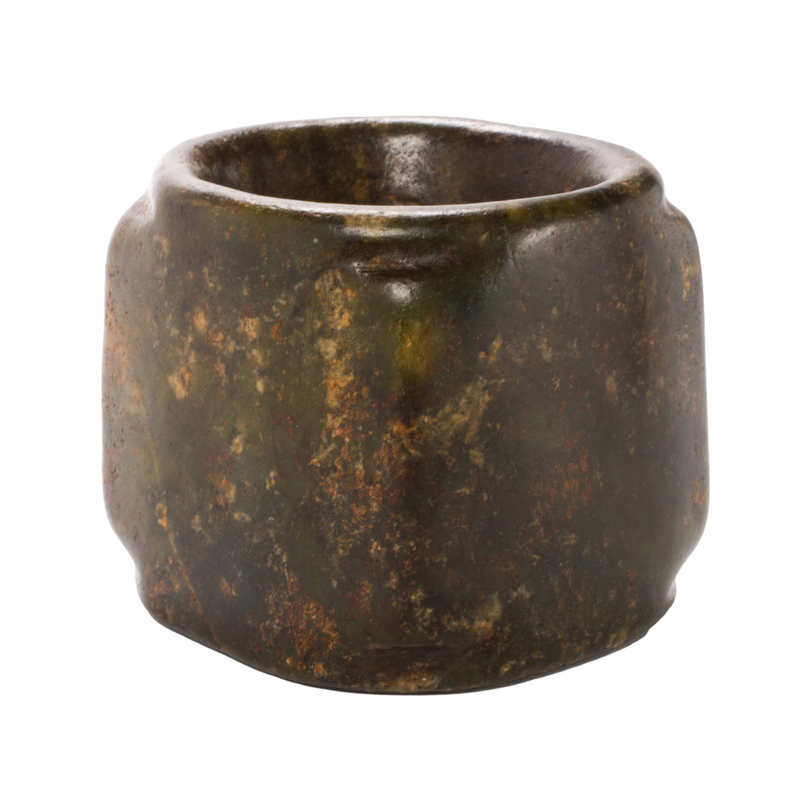 A Chinese mottle jade cong (1 of 2)