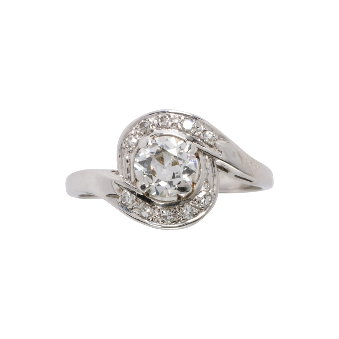 A diamond and 14k white gold ring (1 of 2)