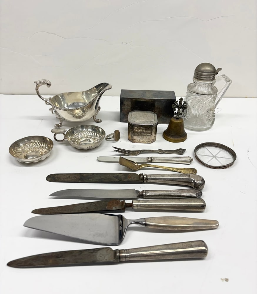 A Group of Sterling and Silverplate Table Articles (1 of 1)