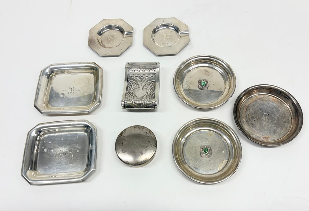 A Group of Small Sterling Dishes and Others (1 of 1)
